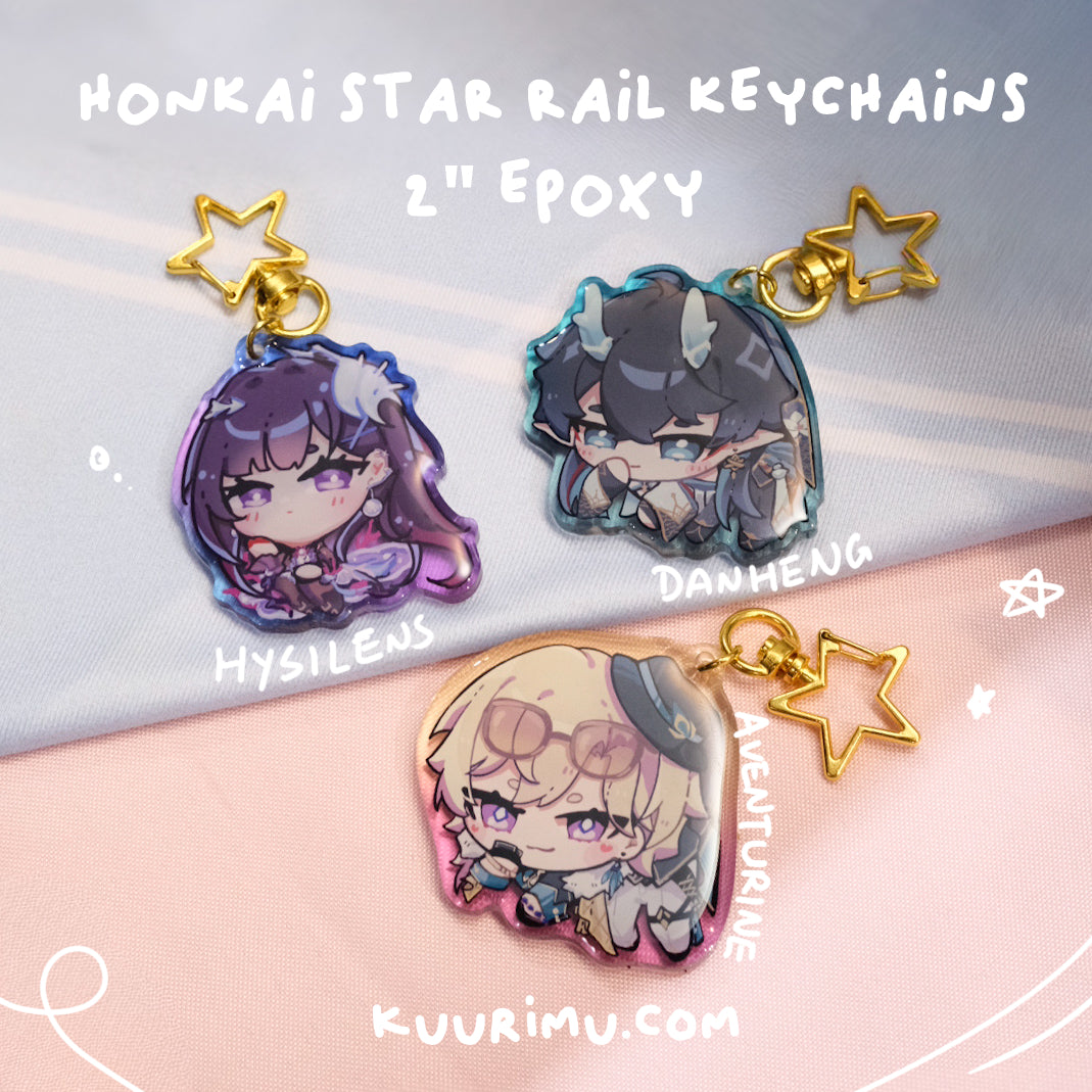 Honkai Star Rail Keychains - Hysilens Danheng Aventurine