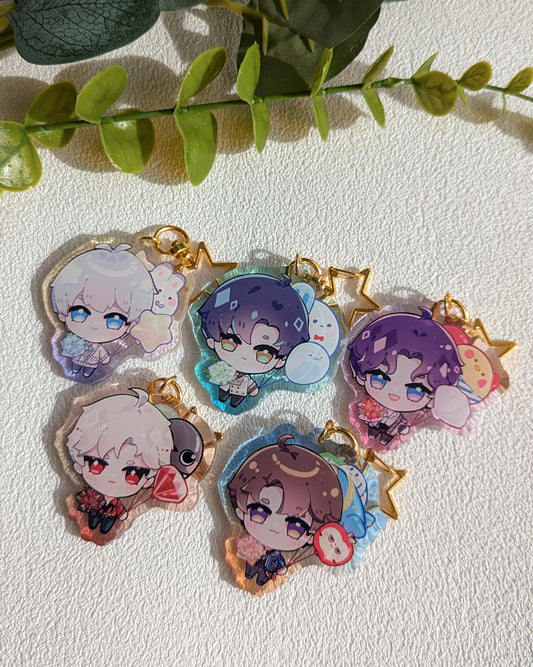 Starlite Date Keychains - Love and Deepspace