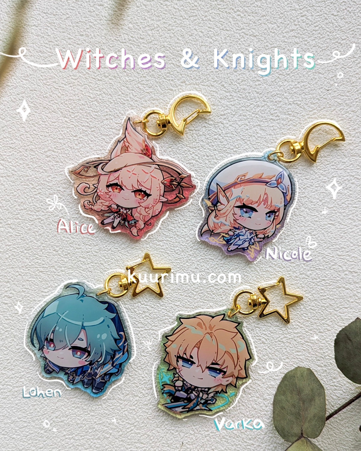 Witches & Knights Keychains - Genshin Impact