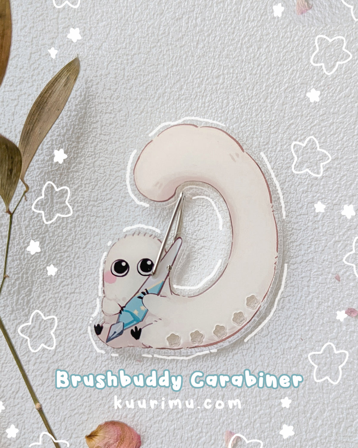 Brushbuddy Acrylic Carabiner - Witch Hat Atelier