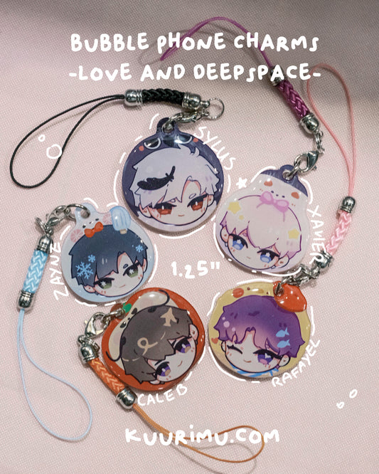 Bubble Phone Charms - Love and Deepspace