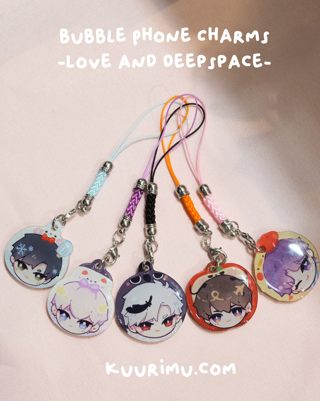 Bubble Phone Charms - Love and Deepspace