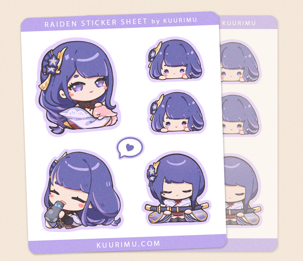 Raiden Sticker Sheet