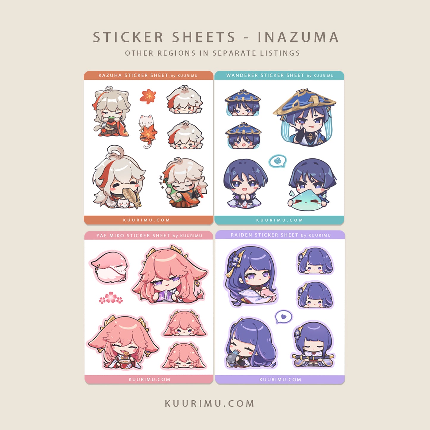 Yae Sticker Sheet