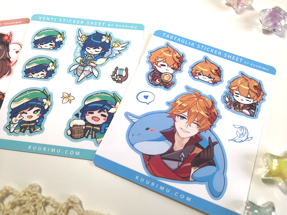 Tartaglia Sticker Sheet
