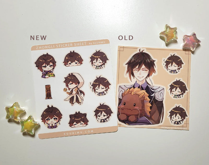 Zhongli Sticker Sheet