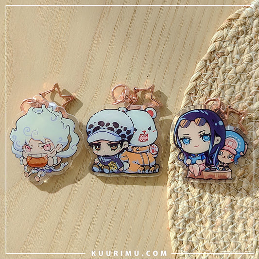 One Piece Acrylic Keychains