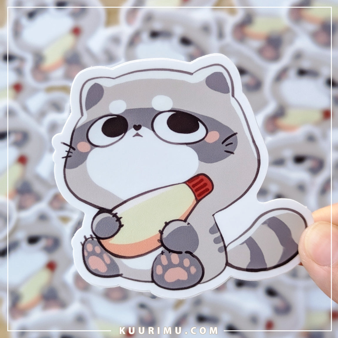 Raccoon Sticker