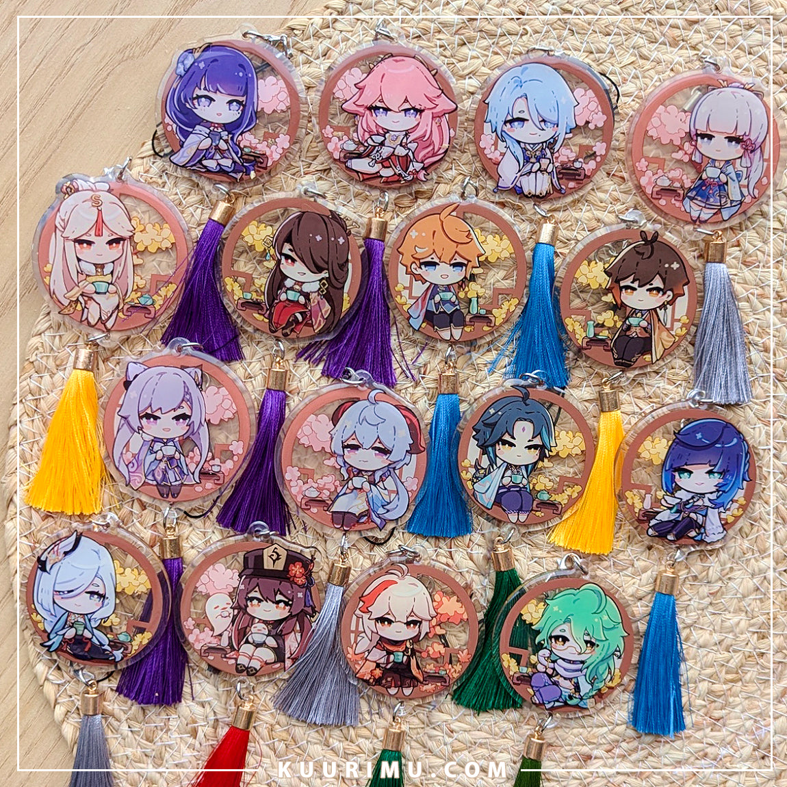 Tassel Acrylic Charms - Genshin Impact