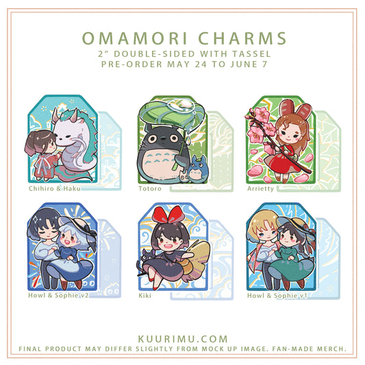 Ghibli Omamori Charms