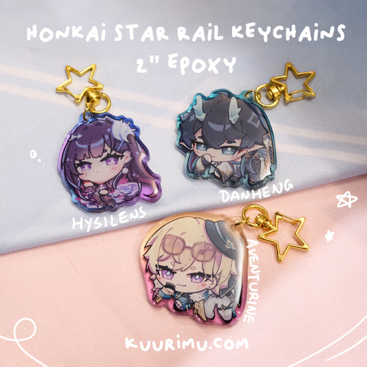 Honkai Star Rail Keychains - Hysilens Danheng Aventurine