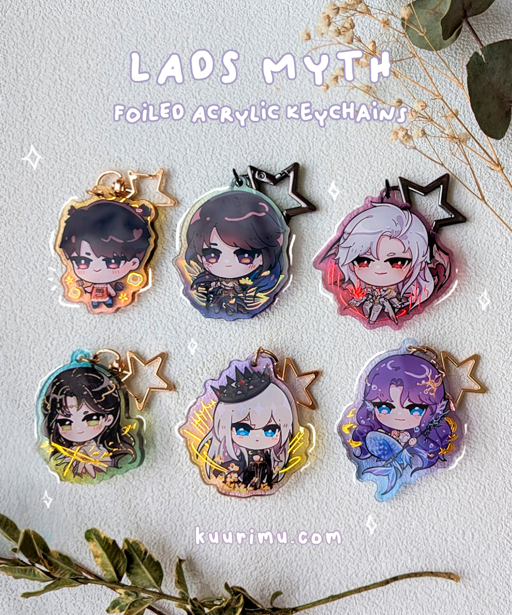 LADS Myth Foiled Keychains