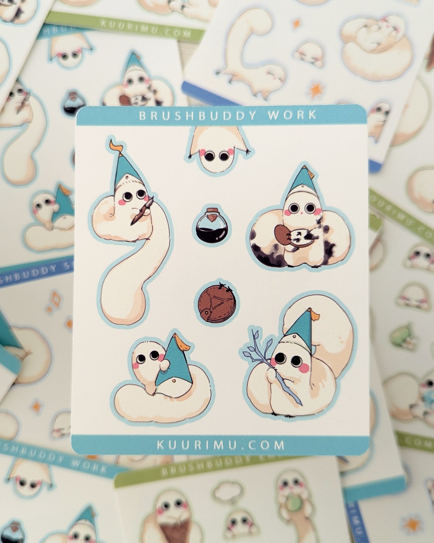 Brushbuddy Sticker Sheet - Witch Hat Atelier