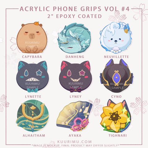 Acrylic Phone Grips Vol#4