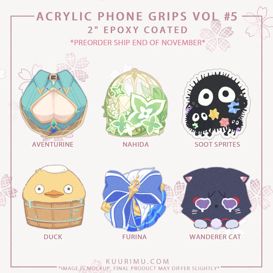 Acrylic Phone Grips Vol.5 PREORDER