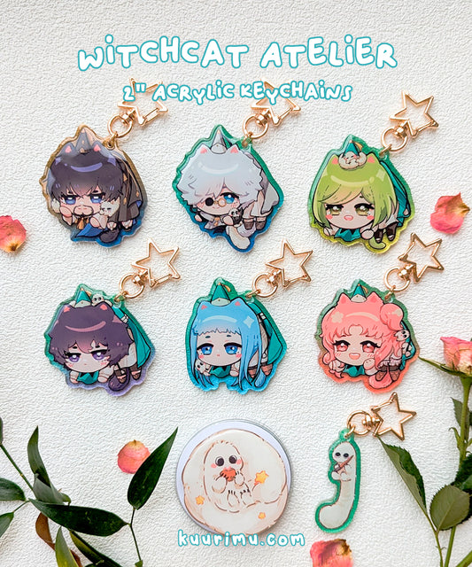 Witchcat Atelier Hanging Keychains & Brushbuddy Phone Grip