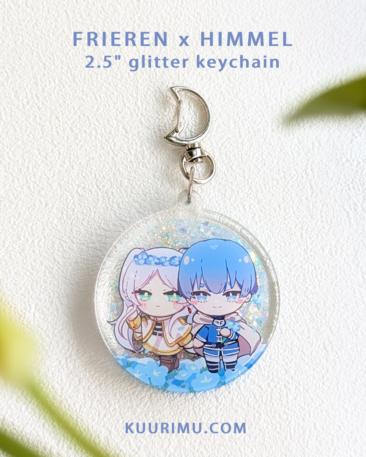 Frieren x Himmel Glitter Keychain