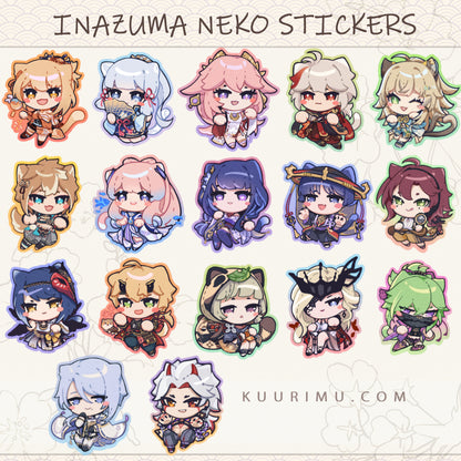 Inazuma Neko Stickers