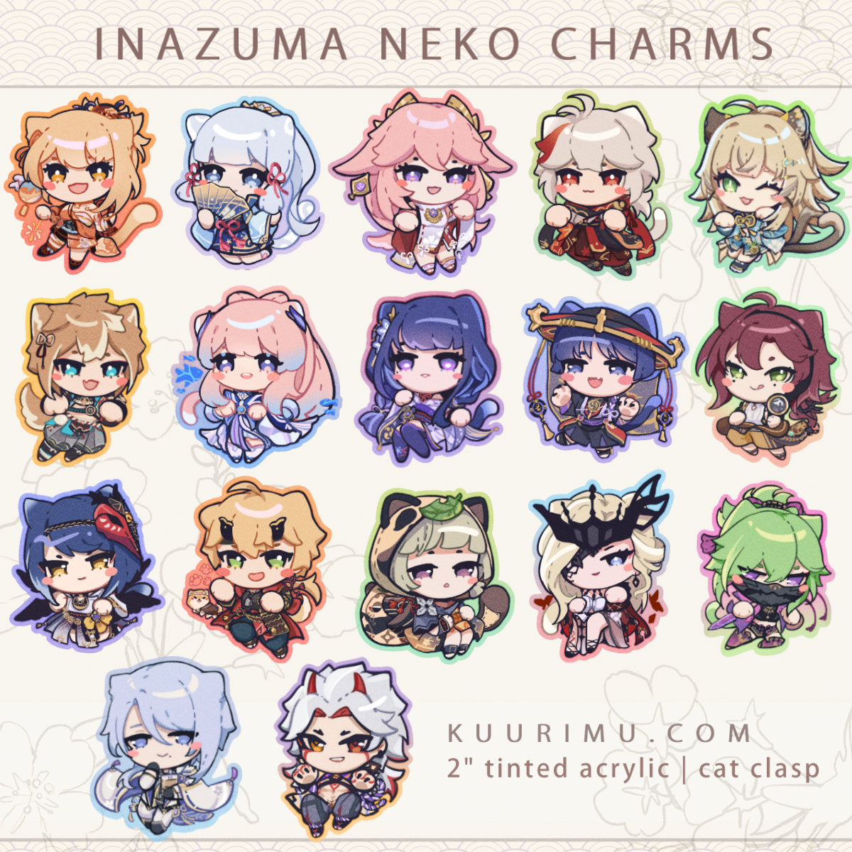 Acrylic Charms - Inazuma Neko Charm