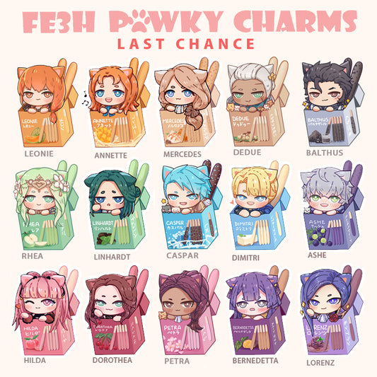 BF - FE3H Pawky Acrylic Charms