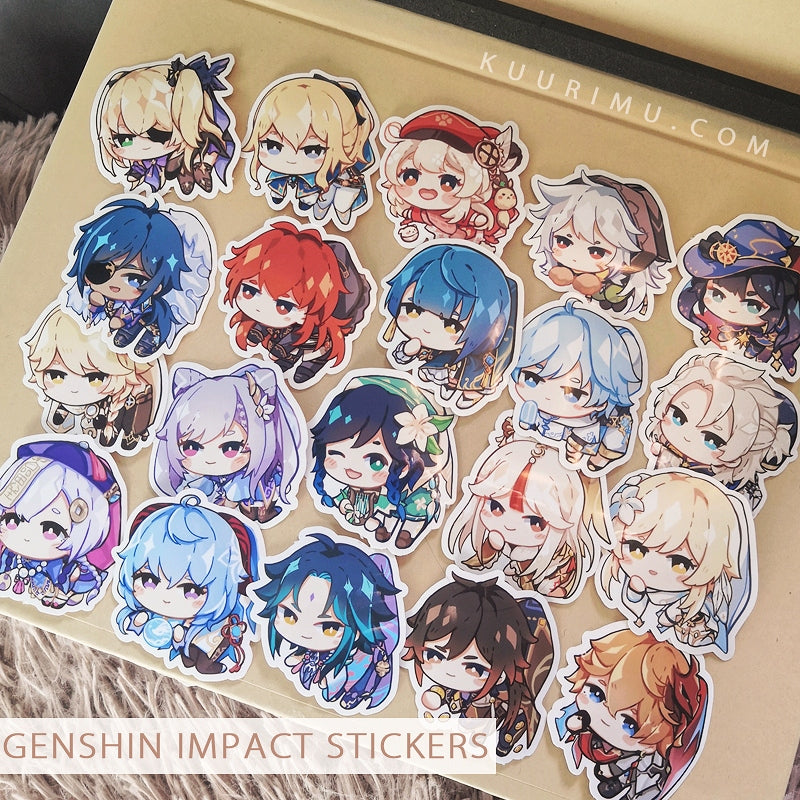 Genshin Impact Hanging Stickers by Kuurimu – Kuurimu Art