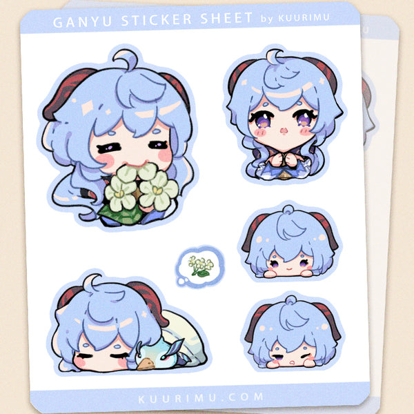 Ganyu Sticker Sheet