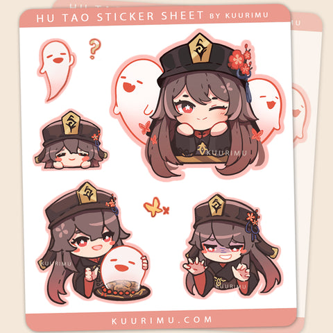 Hu Tao Sticker Sheet