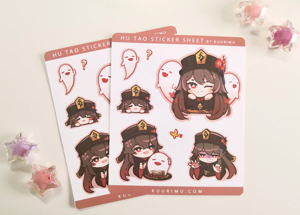 Hu Tao Sticker Sheet