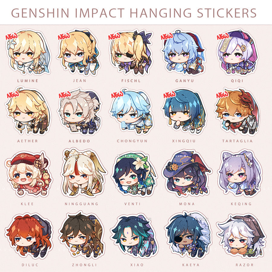 Genshin Impact Hanging Stickers