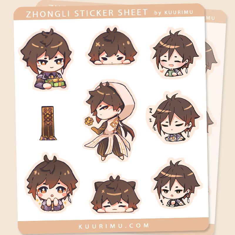 Zhongli Sticker Sheet