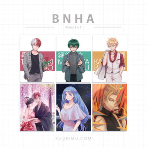 BNHA Prints - 5x7