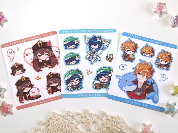 Hu Tao Sticker Sheet